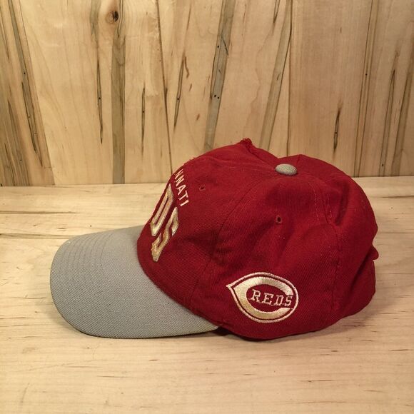 Vintage Cincinnati Reds Starter Arch 100% Wool Snapback Hat 90s - Picture 4 of 10